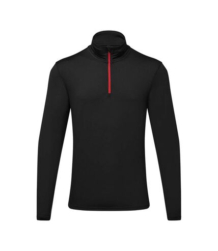 TriDri Mens Athletic Top (Black/Red) - UTRW9066