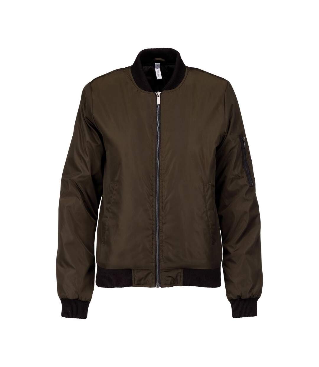 Blouson bomber femme - K6123 - vert khaki foncé-1