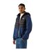 Mens Plain Ribbed Cuff Raincoat Batik Blue Reebok-2
