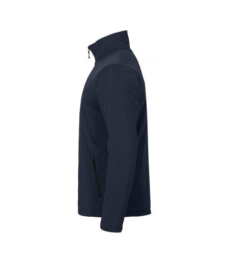 Mens Padded Soft Shell Jacket Dark Navy Clique
