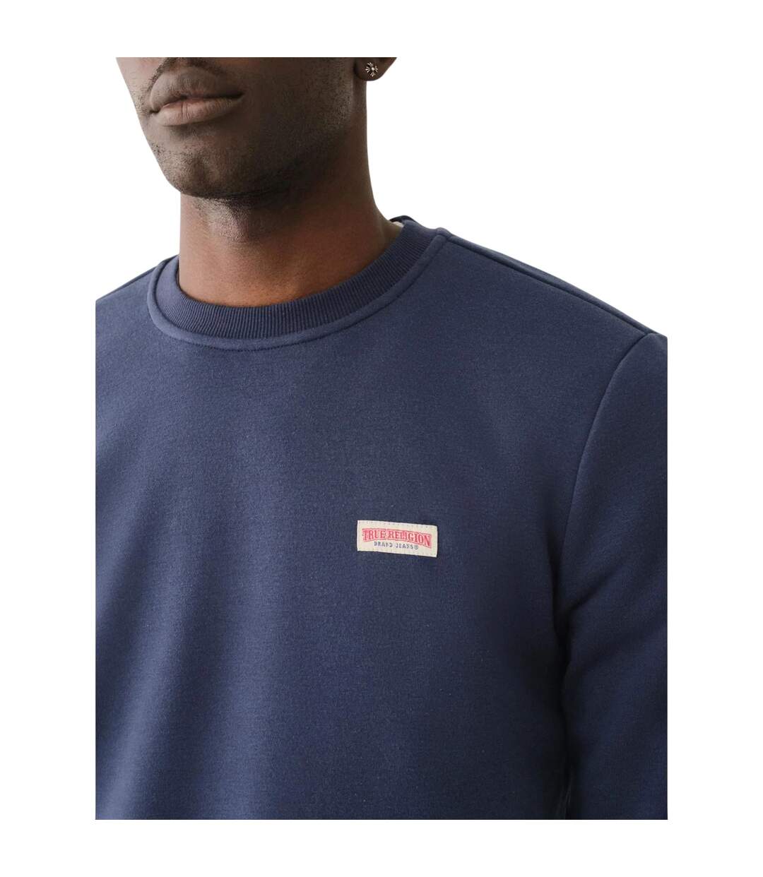 Mens Crew Neck Sweatshirt Dress Blue True Religion-4