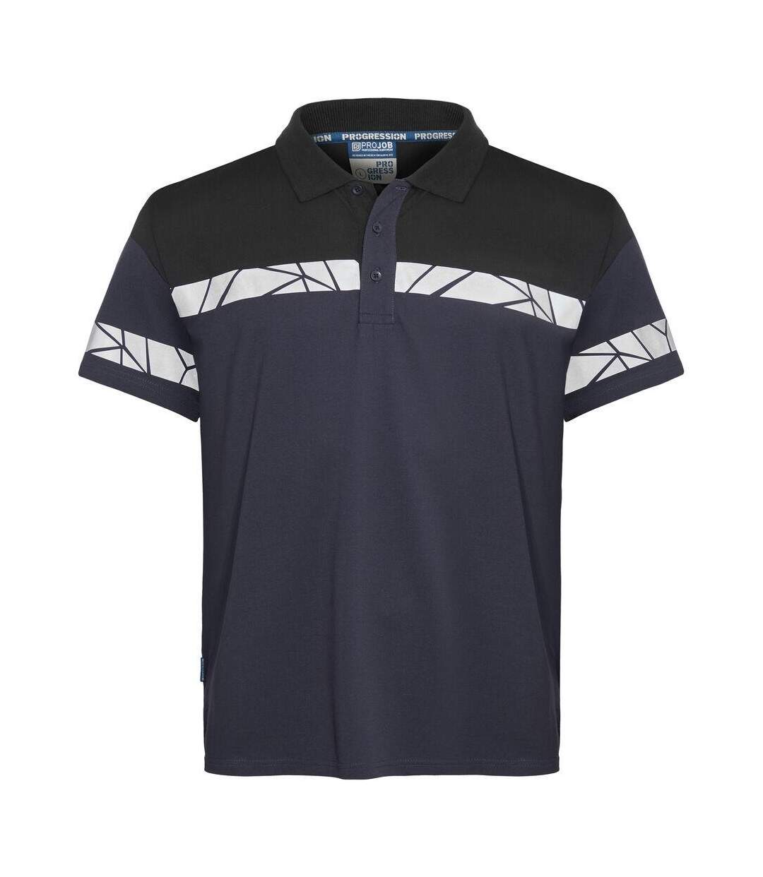 Polo Progression Homme Bleu Marine Noir Projob-1