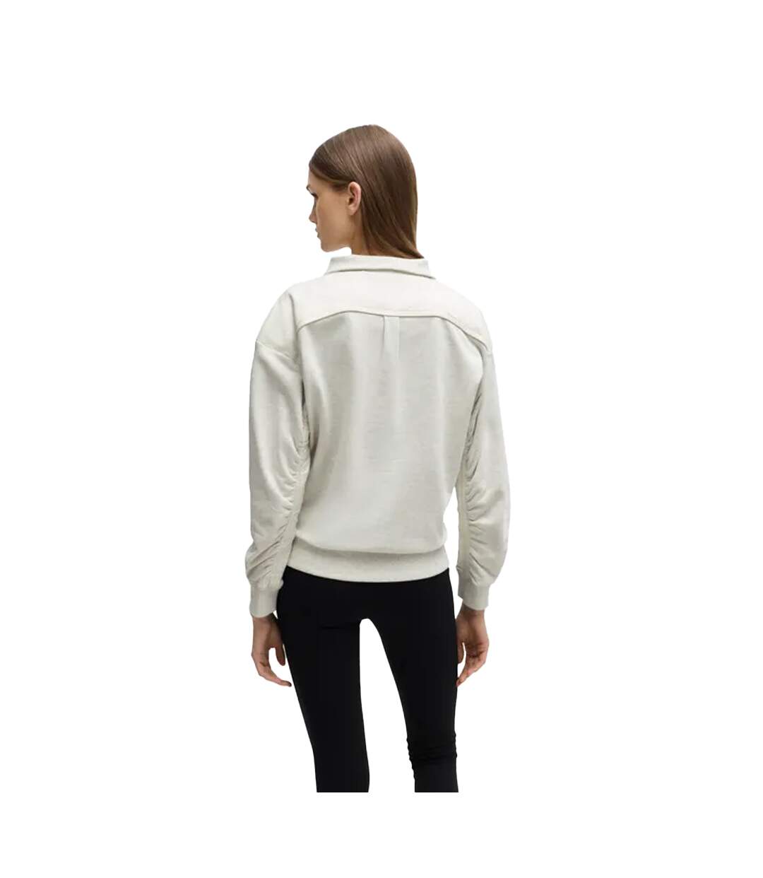 Womens/ladies c_ehybra hybrid regular sweatshirt white Boss-2