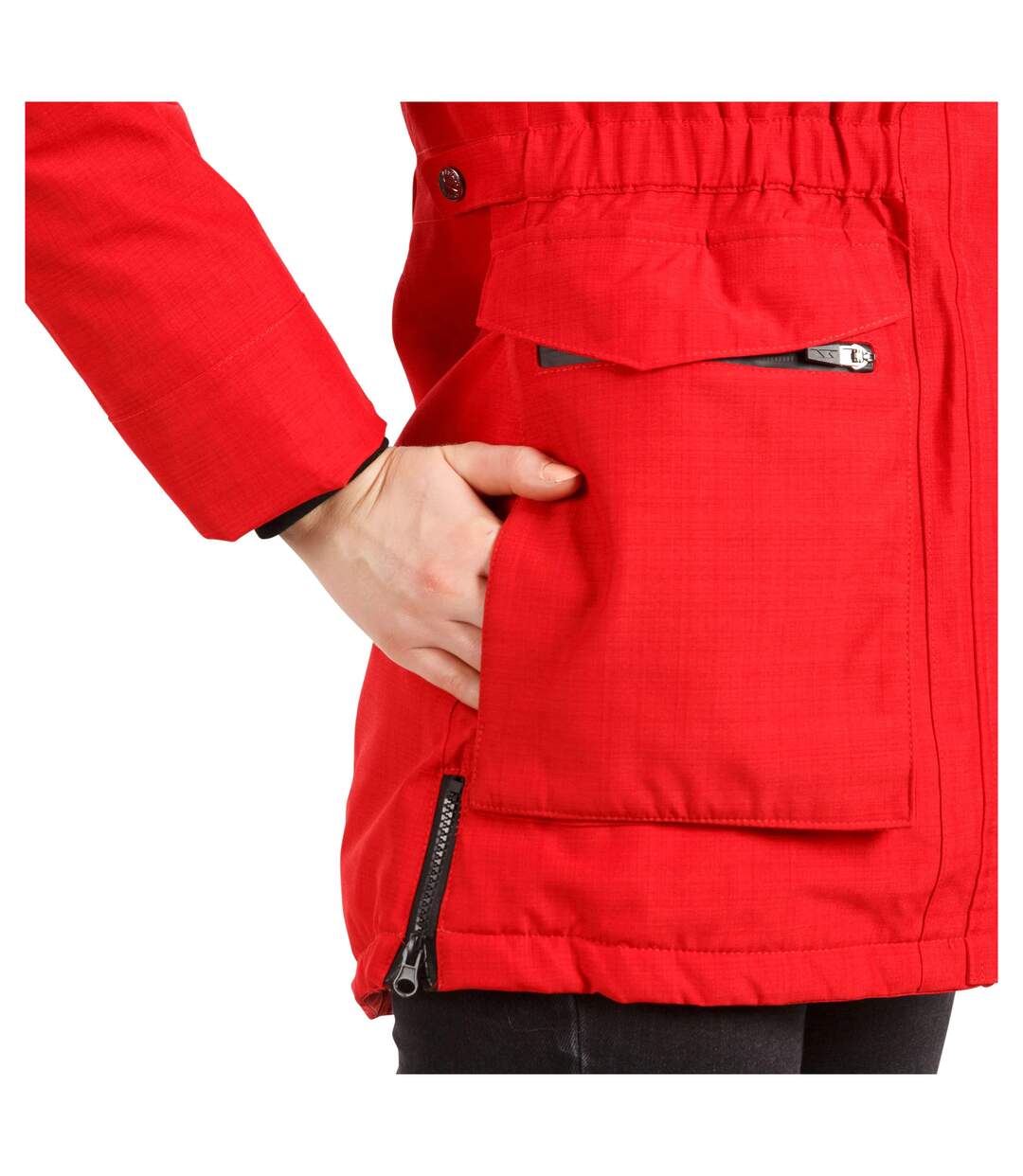 Womens/ladies Caption Waterproof Parka Red Trespass-3