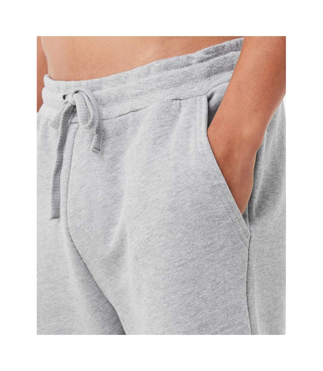 Mens Sponge Fleece Sweat Shorts Athletic Heather Bella + Canvas-3
