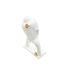 Statuette Déco en Résine Bouddha Mains 36cm Blanc-3