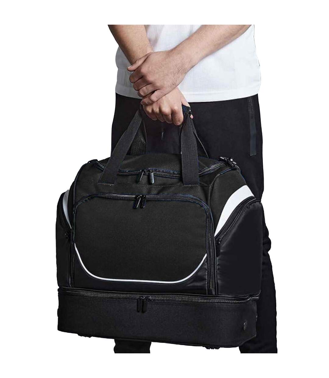 Sac De Voyage 40 Litres Taille Unique Noir Gris Clair Quadra-1