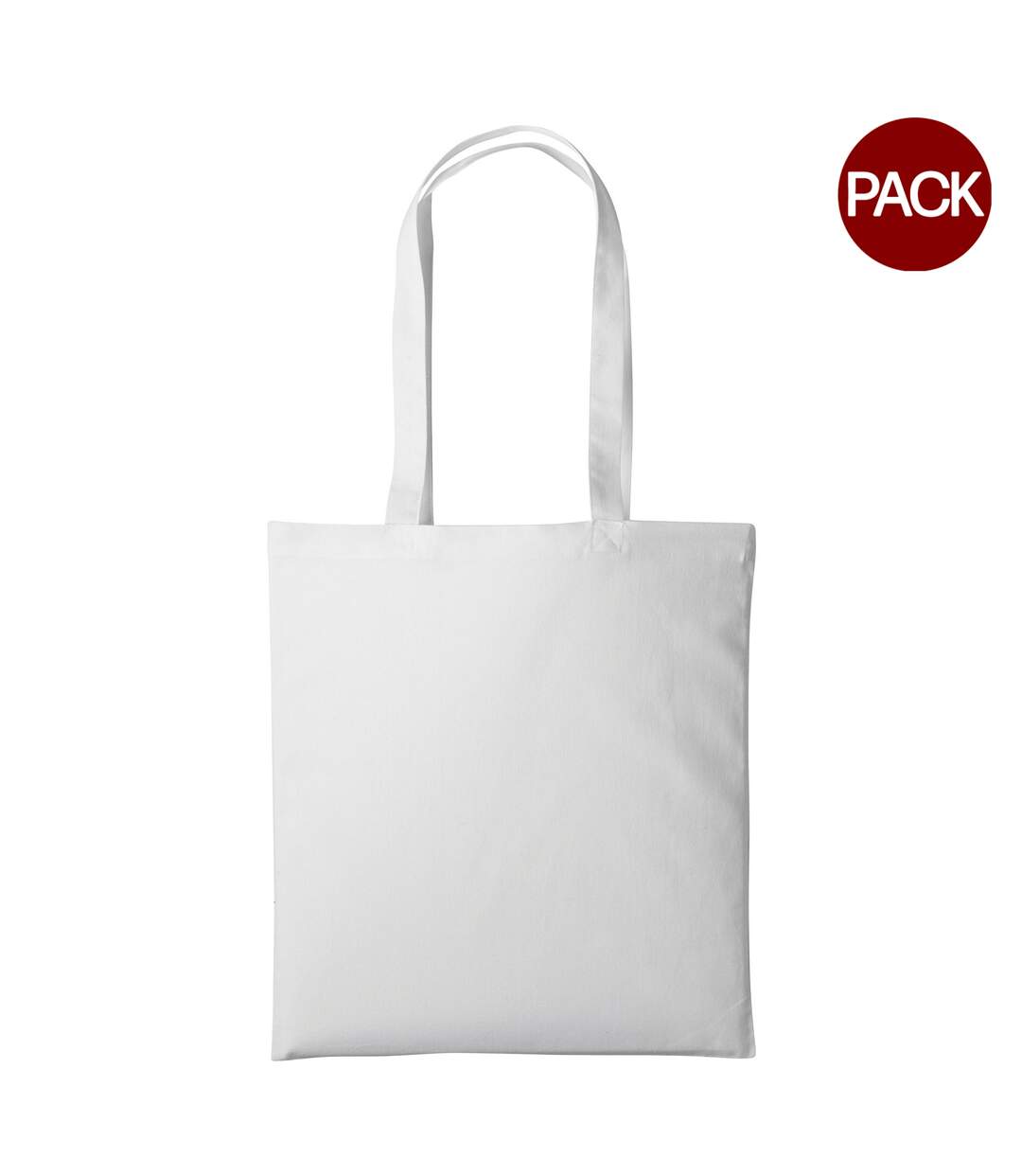 Plain Strong Shoulder Shopper Bag (Pack of 2) (White) (One Size) - UTRW6989-1