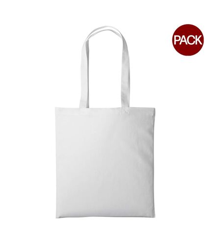 Lot de 2  sacs de courses unis taille unique blanc Nutshell