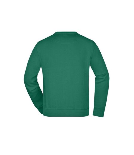 Sweat Workwear Adulte Vert Foncé James And Nicholson