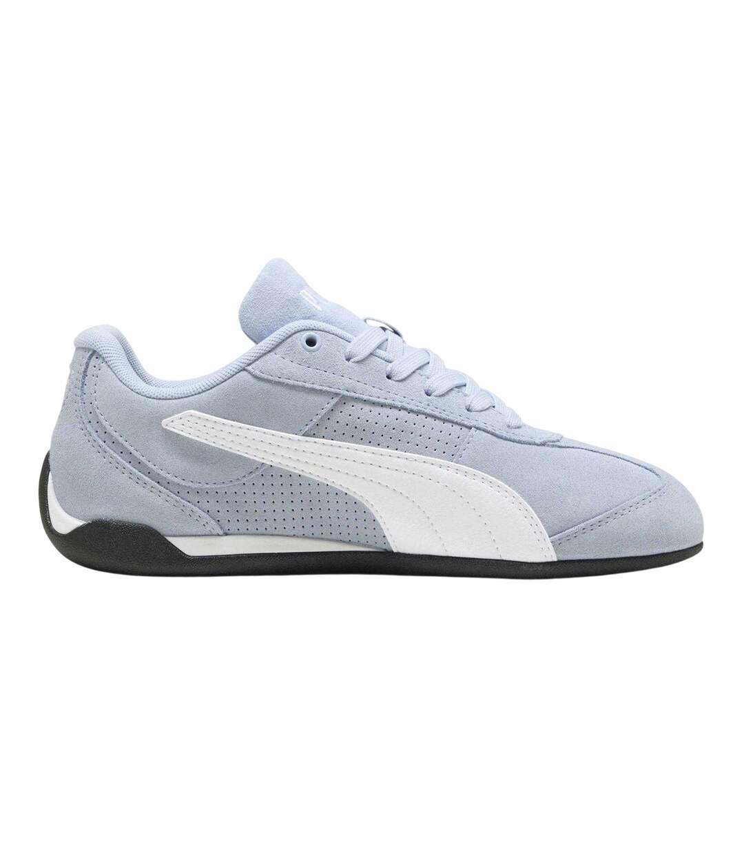 Womens/ladies Replicatch Suede Trainers Blue White Puma-4