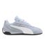 Womens/ladies Replicatch Suede Trainers Blue White Puma-4