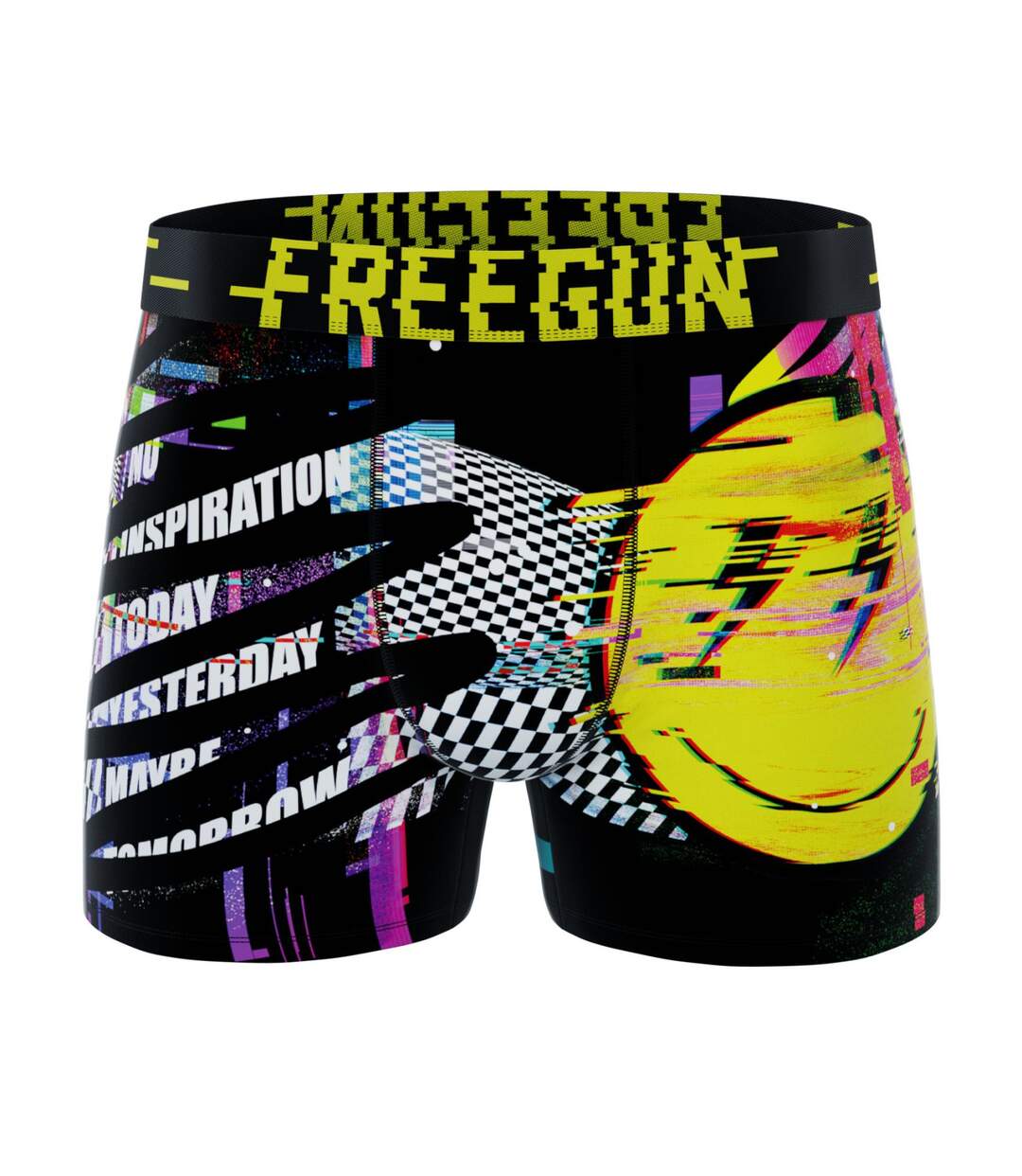 Lot de 5 boxers homme Tech Glitchy Freegun-5