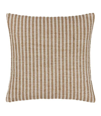 Organik woven stripe cushion cover 45cm x 45cm natural Yard
