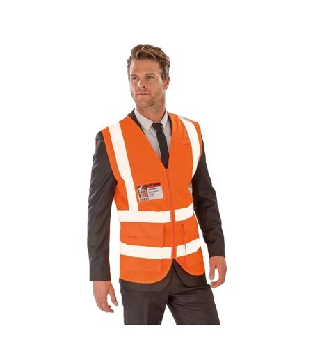 Gilet haute visibilité adulte orange fluo WORK-GUARD by Result