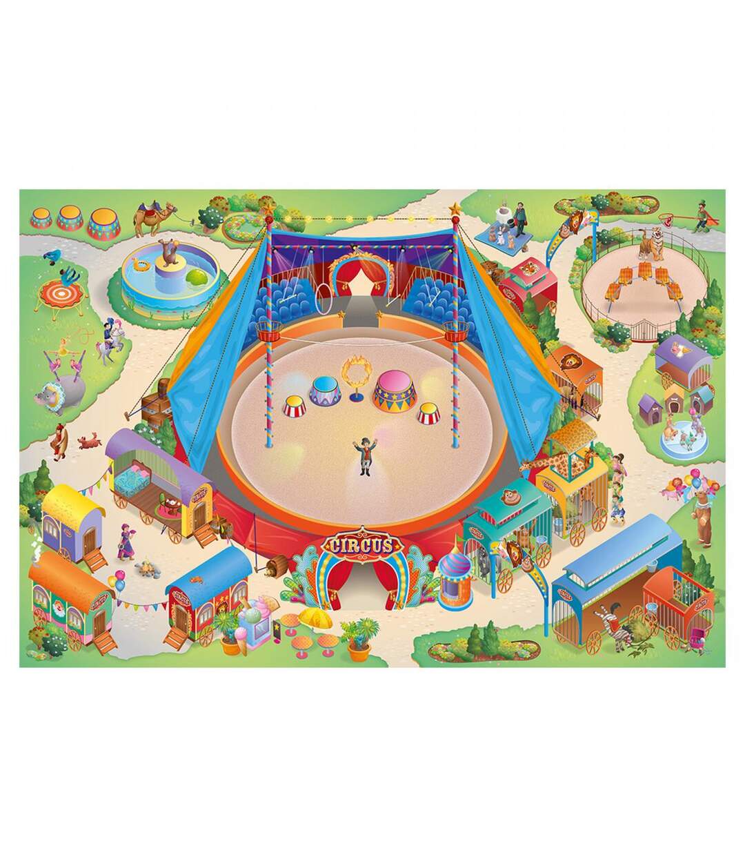 Tapis enfant tissé CIRQUE