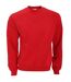 B&c Mens Crew Neck Sweatshirt Top Rouge B And C-2
