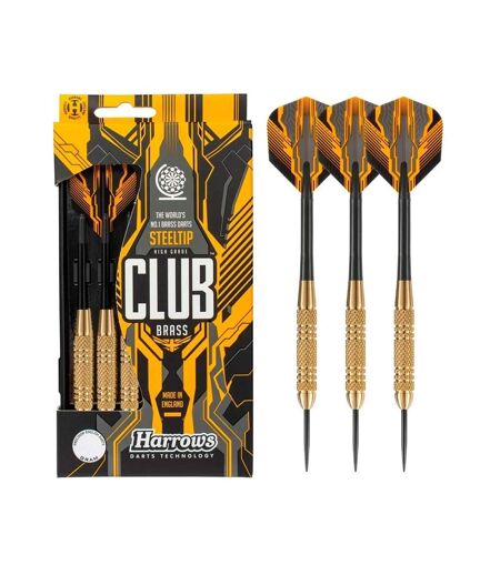3 fléchettes acier club brass 22g-k