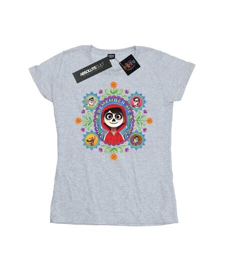 Disney - T-shirt COCO REMEMBER ME - Femme (Gris chiné) - UTBI14267