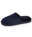 Isotoner Chaussons Mules homme en cuir et interieur ultra doux en fausse fourrure-1