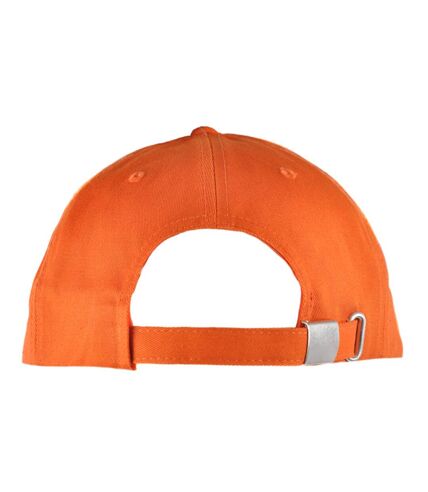 Nutshell Adults Unisex LA Cotton Baseball Cap (Burnt Orange) - UTRW5440