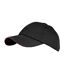 Casquette 100% coton adulte unisexe noir/rouge Result