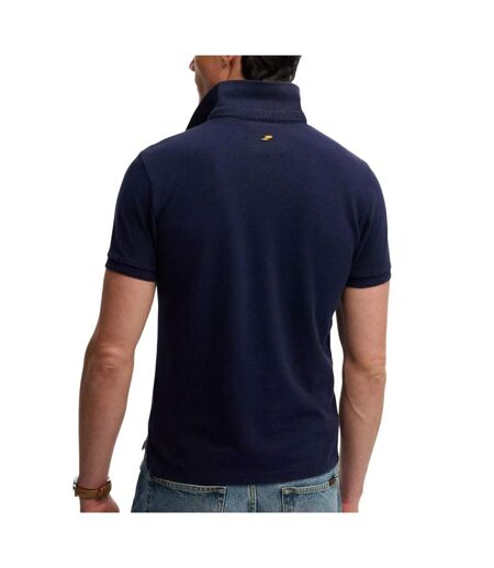 Polo marine foncé homme superdry classic pique