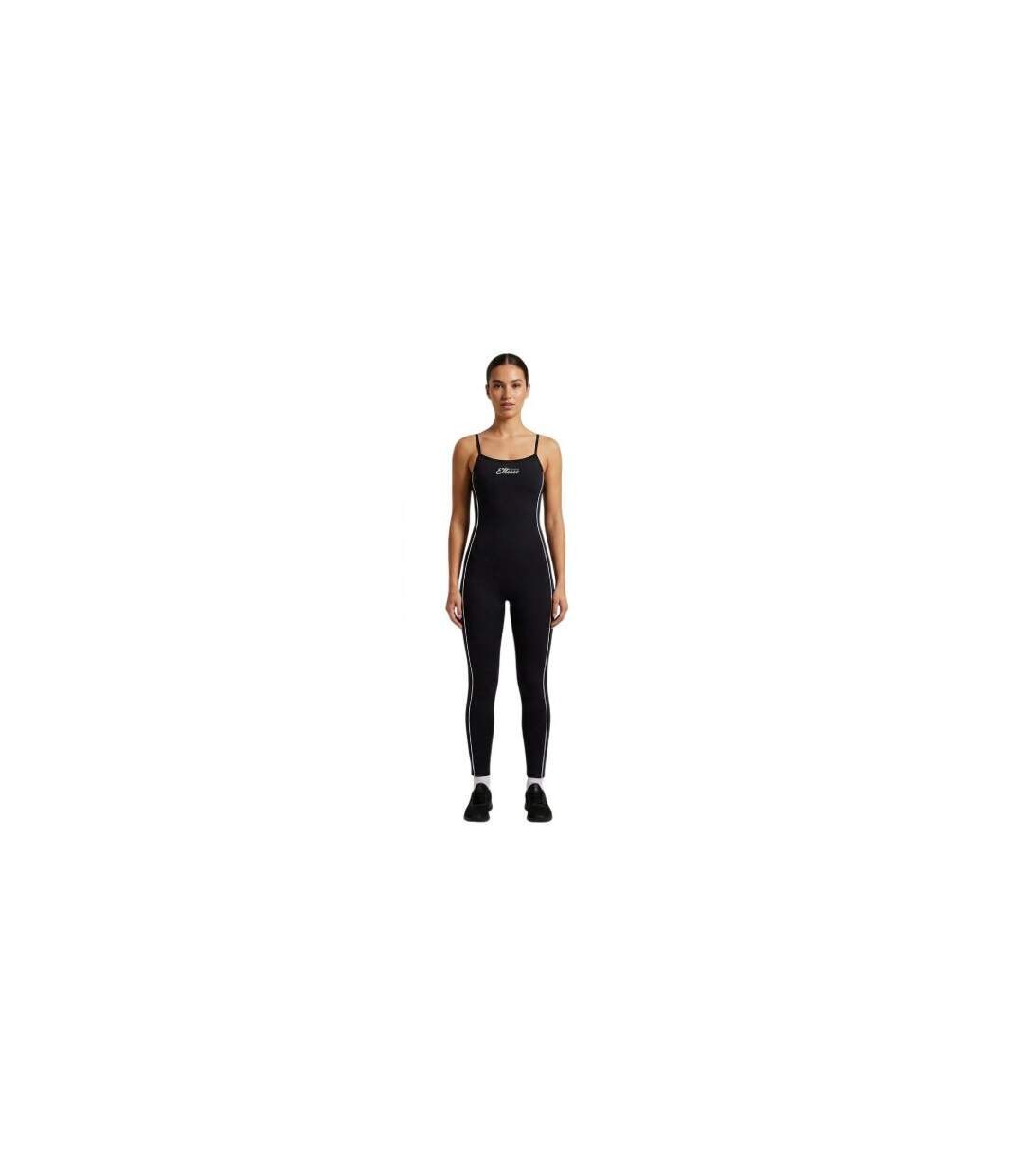 Combinaison Bretelles Fines Motif/style Rayure Latérale Femme Noir Ellesse-1