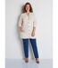 Gilet long boutonné torsades col V-3