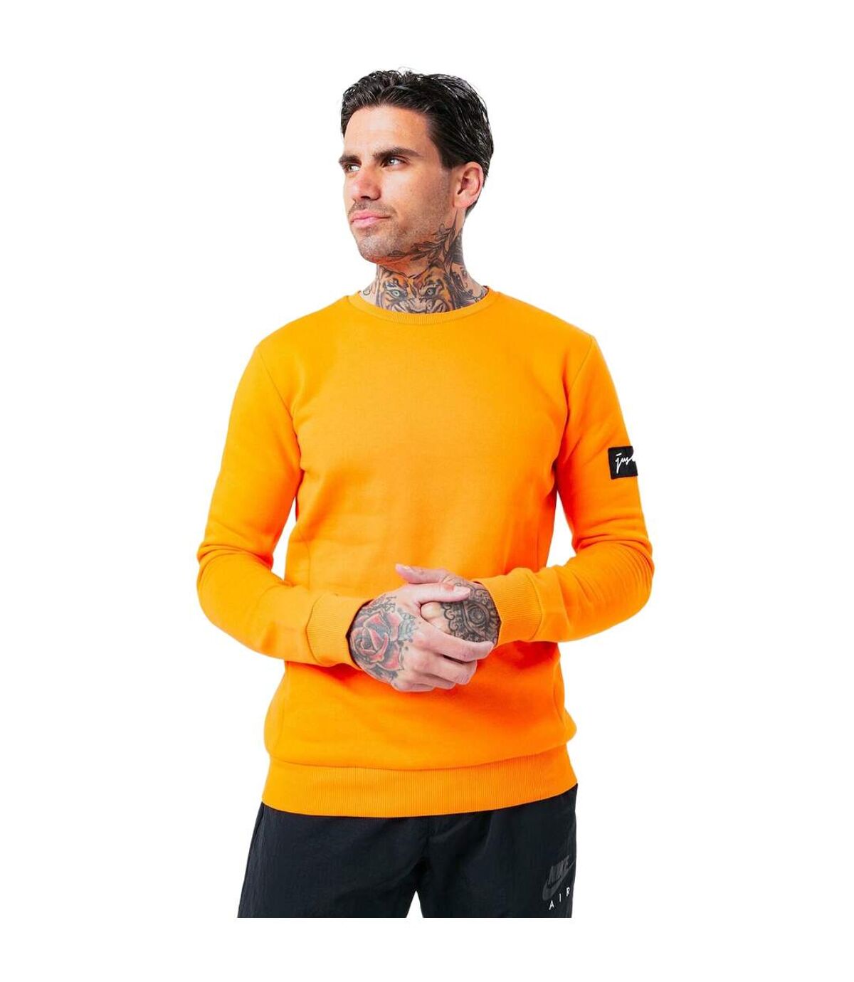 Hype Mens Oversized Sweatshirt (Orange) - UTHY4646