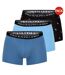 Pack Of 3  Mens Boxer Shorts  Blue Dark Blue Black Ralph Lauren-1