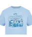 Mens Graphic Print Short-sleeved T-shirt Blue Hot Tuna-4