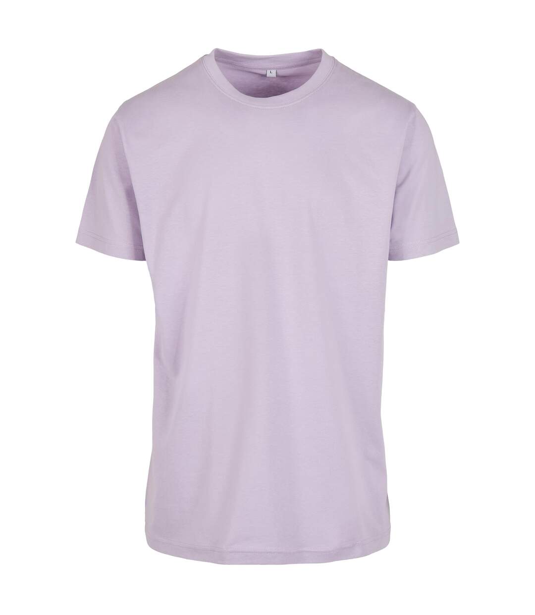 T-shirt À Col Rond Pour Hommes Lilas Build Your Brand-1