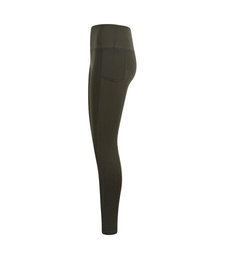 Tombo Womens/Ladies Core Pocket Leggings (Olive Green)