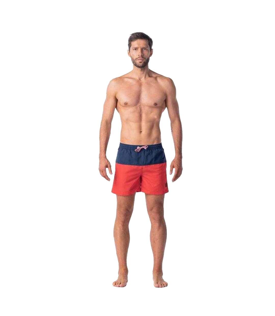 Short De Bain Drakon Homme Rouge Bleu Marine Foncé Aquawave-1