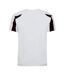 AWDis Cool Mens Contrast Moisture Wicking T-Shirt (Arctic White/Jet Black)