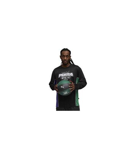 Mens Hoopaverse Shooting Performance Long-sleeved Top Black Puma