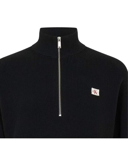 Pull Motif/style Tricoté Homme Noir Calvin Klein