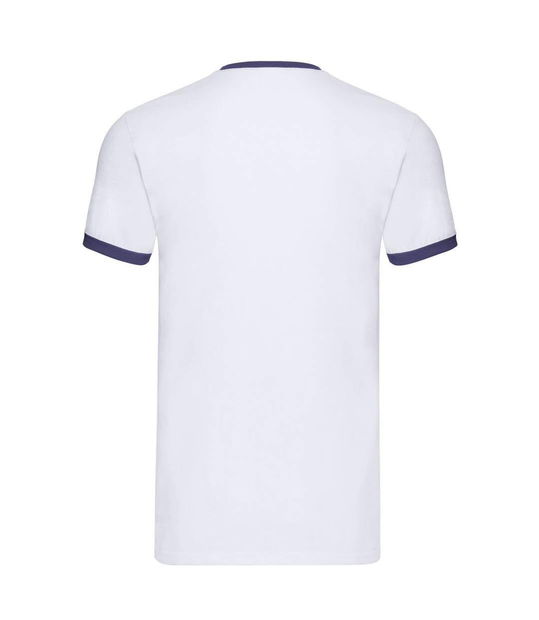 T-shirt adulte blanc / bleu marine Fruit of the Loom-2