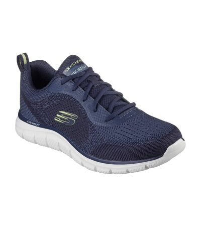 Mens track glendor trainers navy/lime Skechers