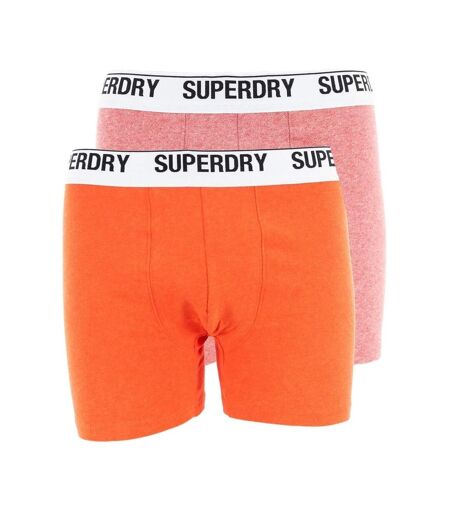 Lot x2 Boxers Rouge Homme Superdry - S