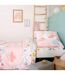 Parure de lit enfant Cygne - Coton 57 fils/cm² - 140 x 200 cm - Rose-4