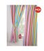 Pack of 2  Rainbow striped lined curtains  54in x 66in multicoloured Bedding & Beyond