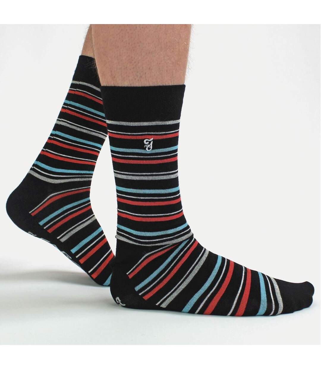 Mens 10 Pair Multi-Pack Bright Bamboo Socks-4