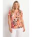 T-shirt court imprimé manches courtes-1