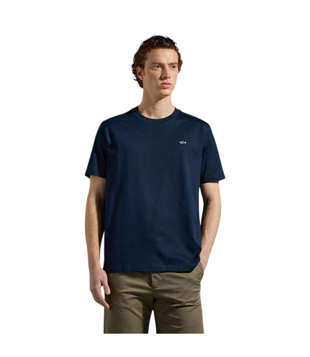 T-shirt Motif/style Badge Homme Bleu Marine Paul & Shark-1