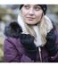 Ladies Cable Knitted Winter Thermal Fingerless Gloves-4