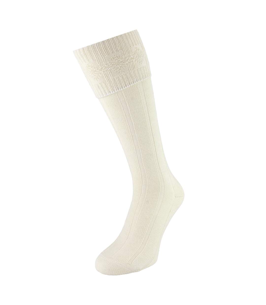 3 Pack Mens Wool Kilt Socks | Knee High Ribbed Turnover Cuff Warm Socks-4