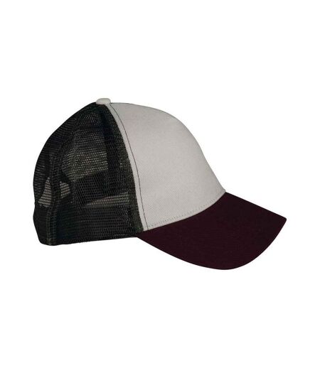 Casquette trucker blanc cassé / pourpre / marron Native Spirit