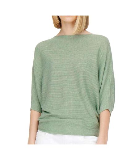 Pull vert clair manches 3/4 femme jdy new behave - l